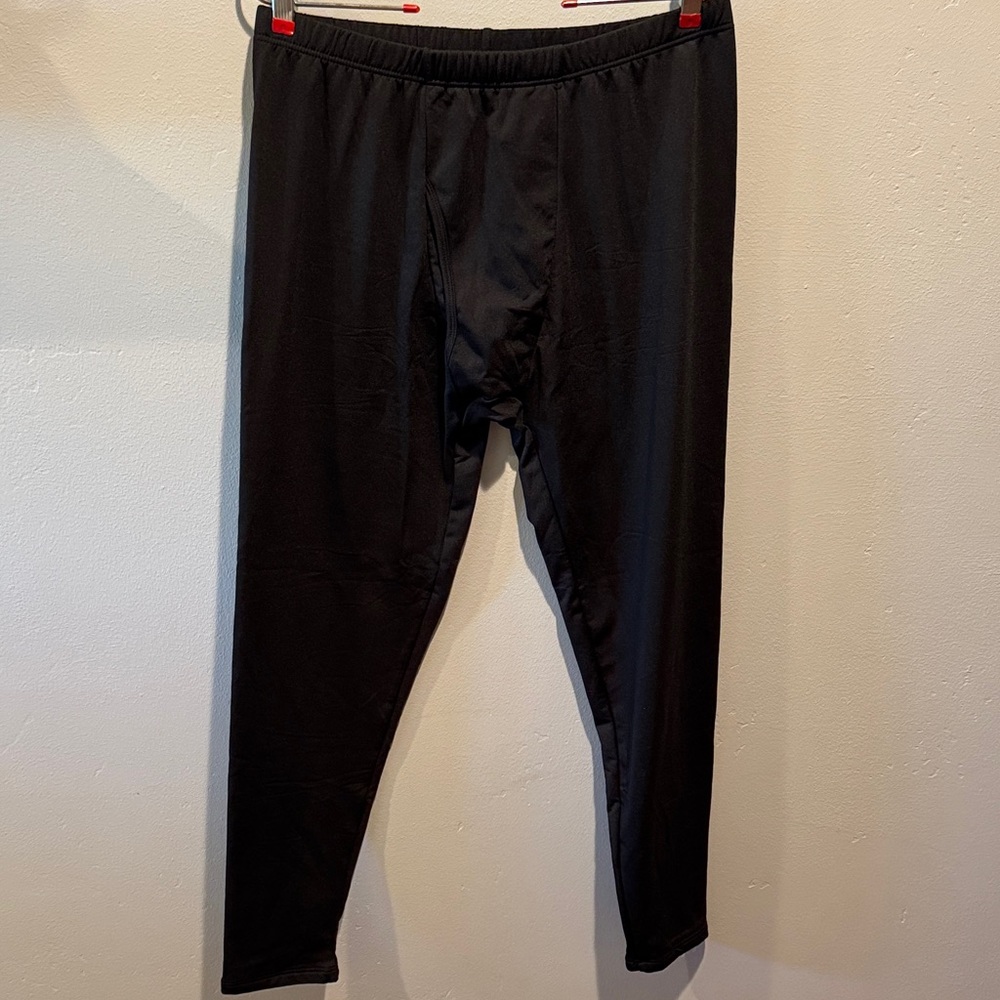 ThermalJohn Thermal Black Men's Underwear Layering Leggings Ski Layer